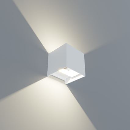 APLED - Luz de parede LED de exterior CUBE 2xLED/3W/230V IP65