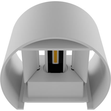 APLED - Luz de parede LED de exterior OVAL 2xLED/3W/230V IP65