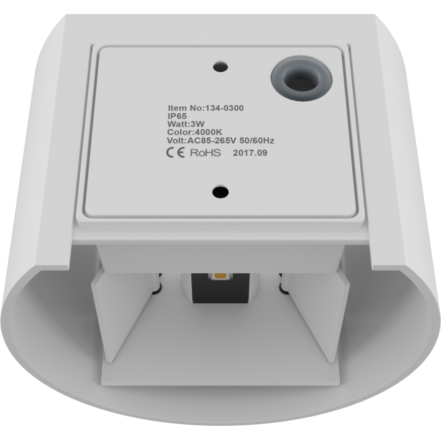 APLED - Luz de parede LED de exterior OVAL 2xLED/3W/230V IP65