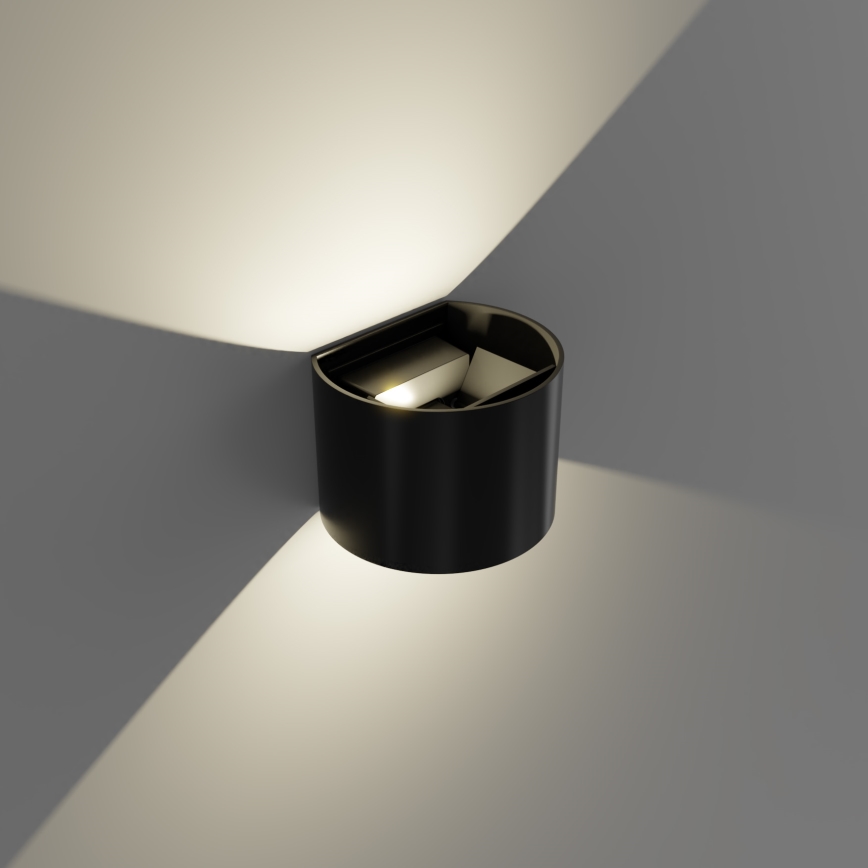 APLED - Luz de parede LED de exterior OVAL 2xLED/3W/230V IP65