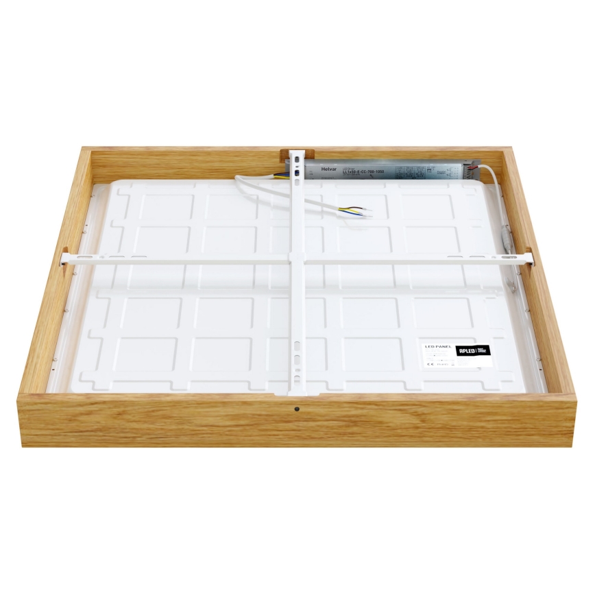 APLED - Painel montado à superfície LED QUADRA LED/40W/230V carvalho