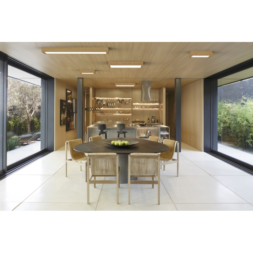 APLED - Painel montado à superfície LED QUADRA LED/42W/230V carvalho