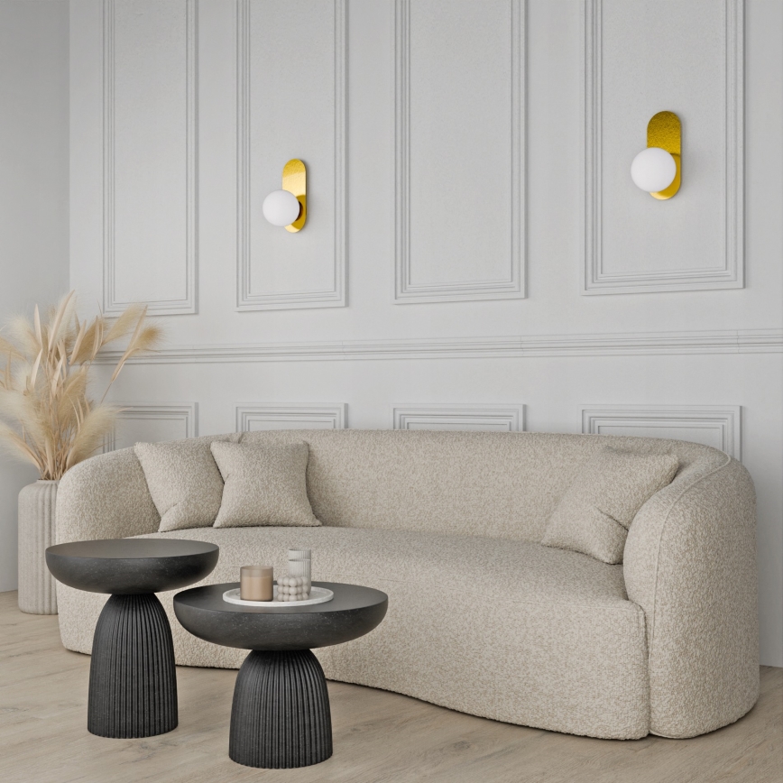 Aplique de parede 1xE27/40W/230V dourado/branco