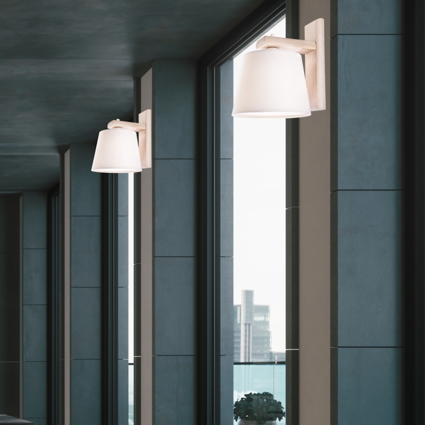 Aplique de parede AIDA 1xE27/60W/230V carvalho