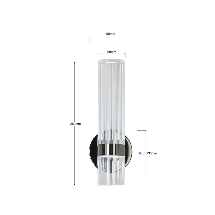 Aplique de parede AMBIENTE LED/6W/230V 3000/4000/6000K preto