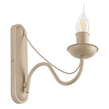 Aplique de parede ANTON 1xE14/60W/230V bege