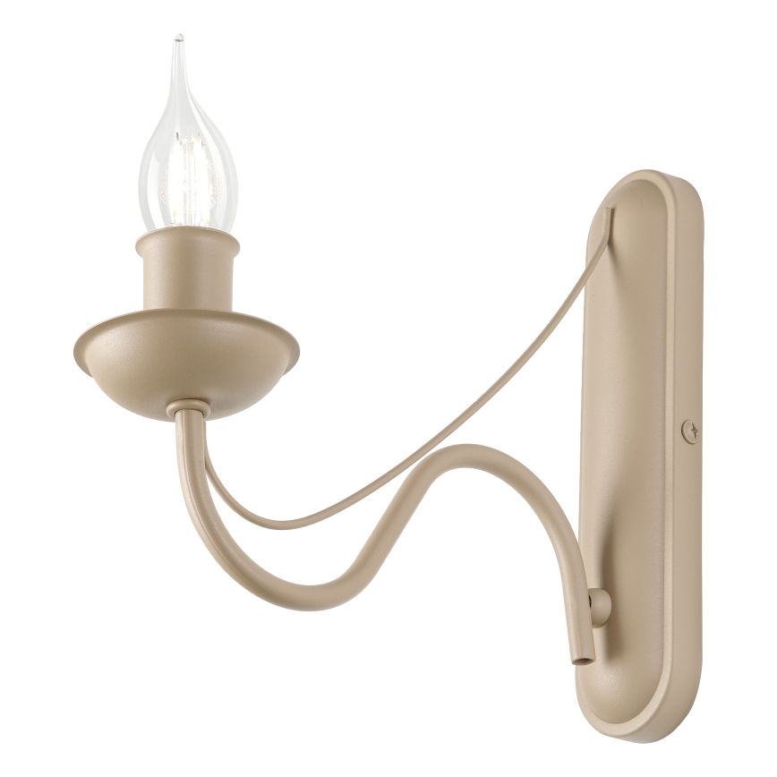 Aplique de parede ANTON 1xE14/60W/230V bege