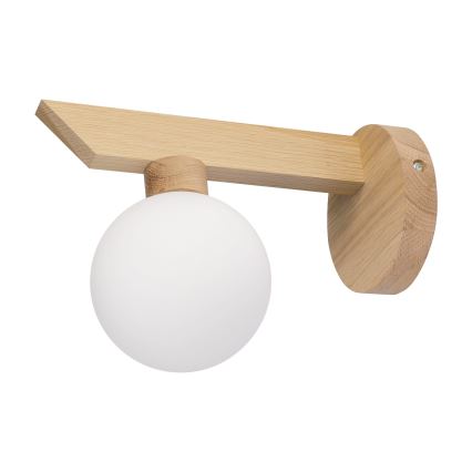 Aplique de parede ANTONIO 1xG9/5W/230V carvalho/branco