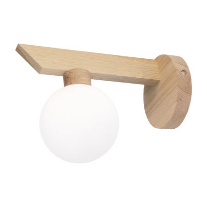 Aplique de parede ANTONIO 1xG9/5W/230V carvalho/branco