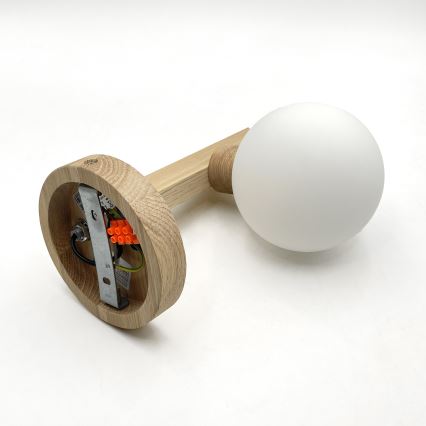 Aplique de parede ANTONIO 1xG9/5W/230V carvalho/branco