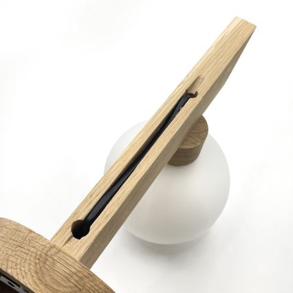 Aplique de parede ANTONIO 1xG9/5W/230V carvalho/branco