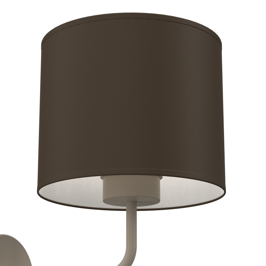 Aplique de parede ARDEN 1xE27/15W/230V bege/castanho