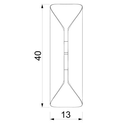 Aplique de parede BARBOS 2xG9/8W/230V bege