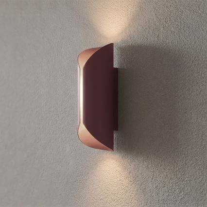 Aplique de parede BARBOS 2xG9/8W/230V bordô