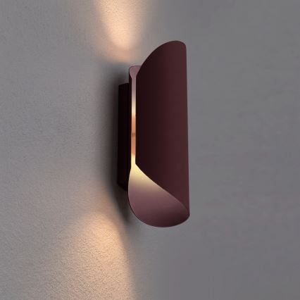 Aplique de parede BARBOS 2xG9/8W/230V bordô