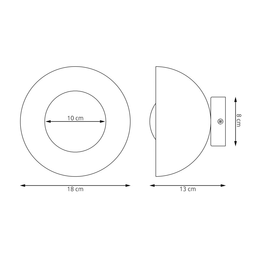 Aplique de parede BIBI 1xG9/8W/230V laranja