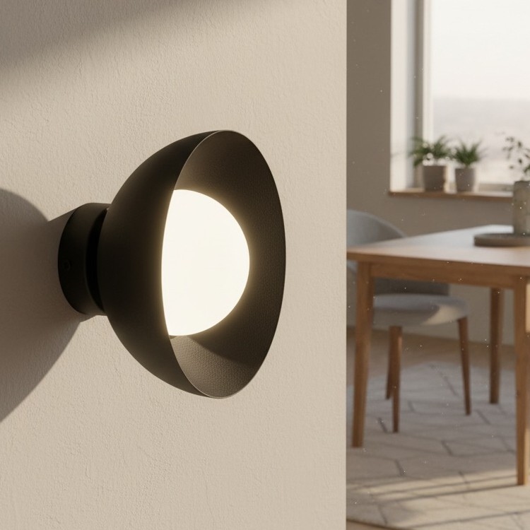 Aplique de parede BIBI 1xG9/8W/230V preto