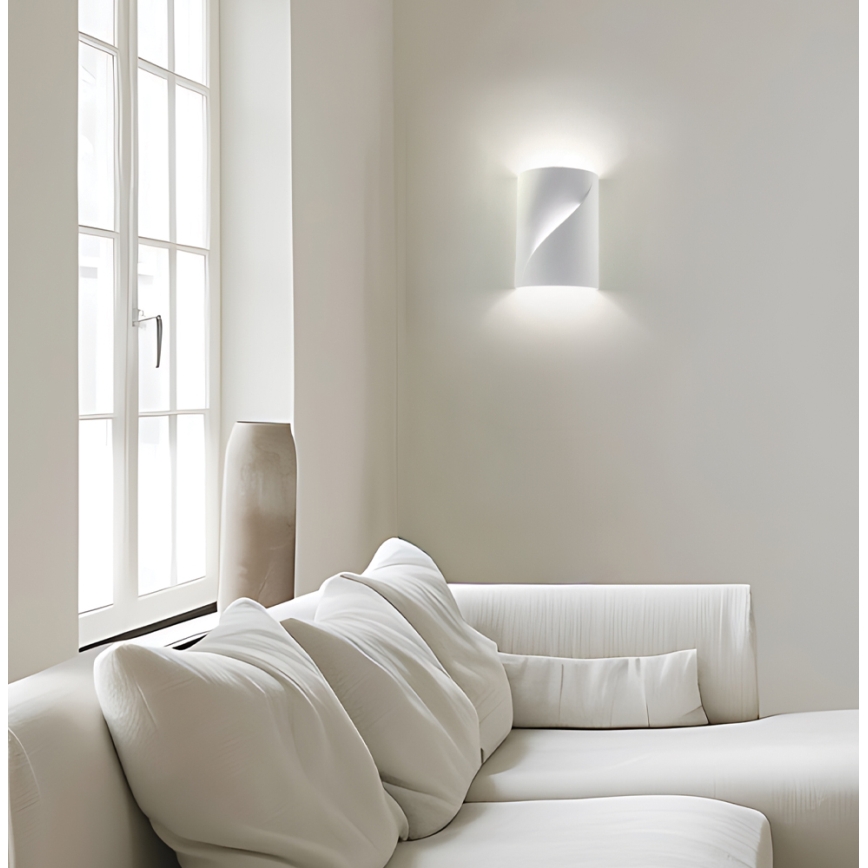 Aplique de parede BLANC 2xE14/10W/230V branco
