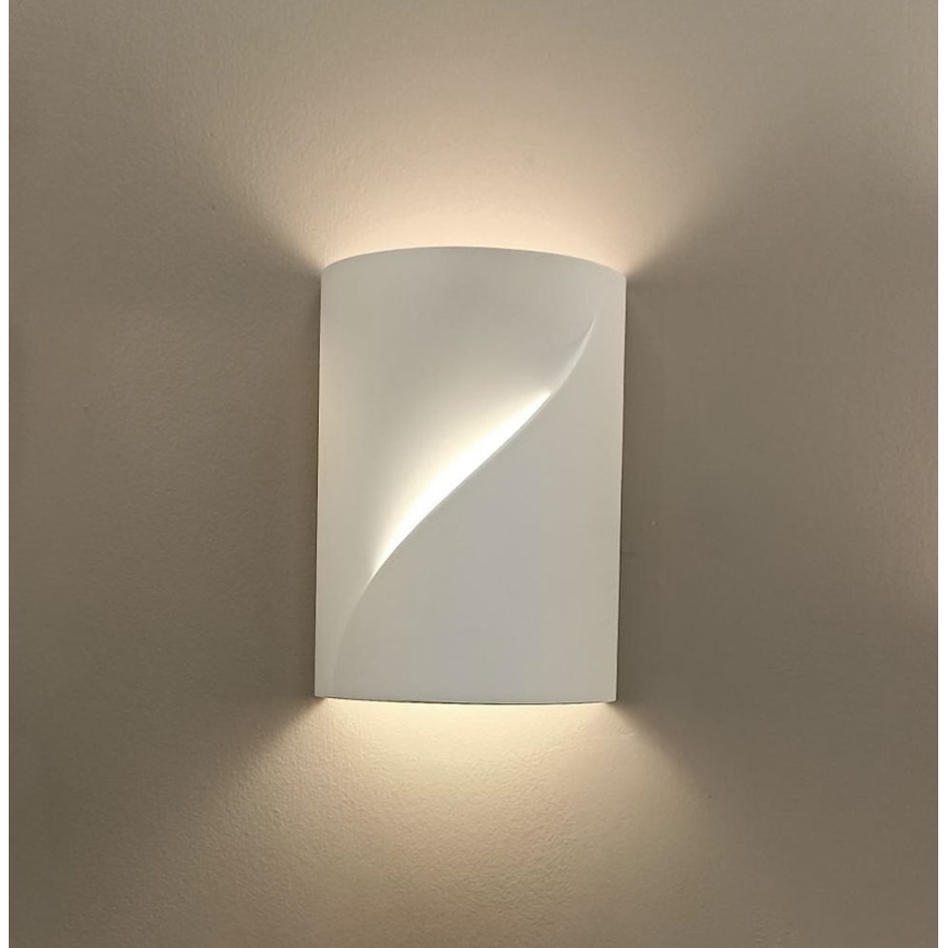 Aplique de parede BLANC 2xE14/10W/230V branco