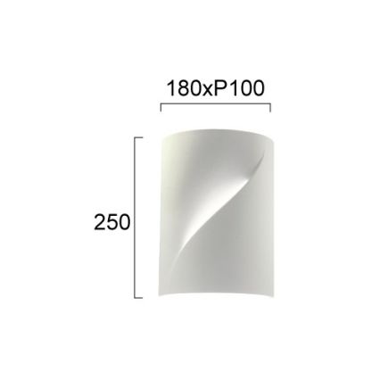 Aplique de parede BLANC 2xE14/10W/230V branco