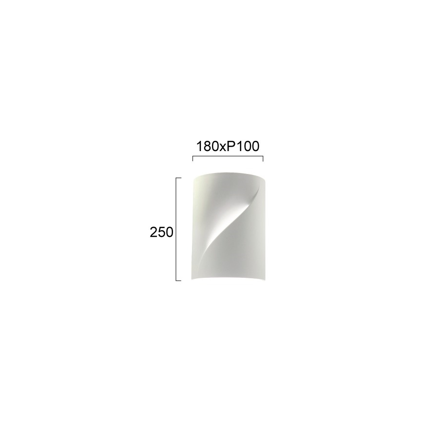 Aplique de parede BLANC 2xE14/10W/230V branco