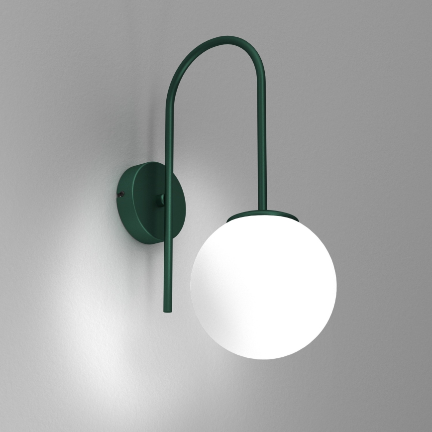 Aplique de parede CAMBRIDGE 1xE14/15W/230V verde