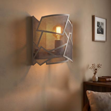 Aplique de parede CAMO 1xE27/15W/230V bege