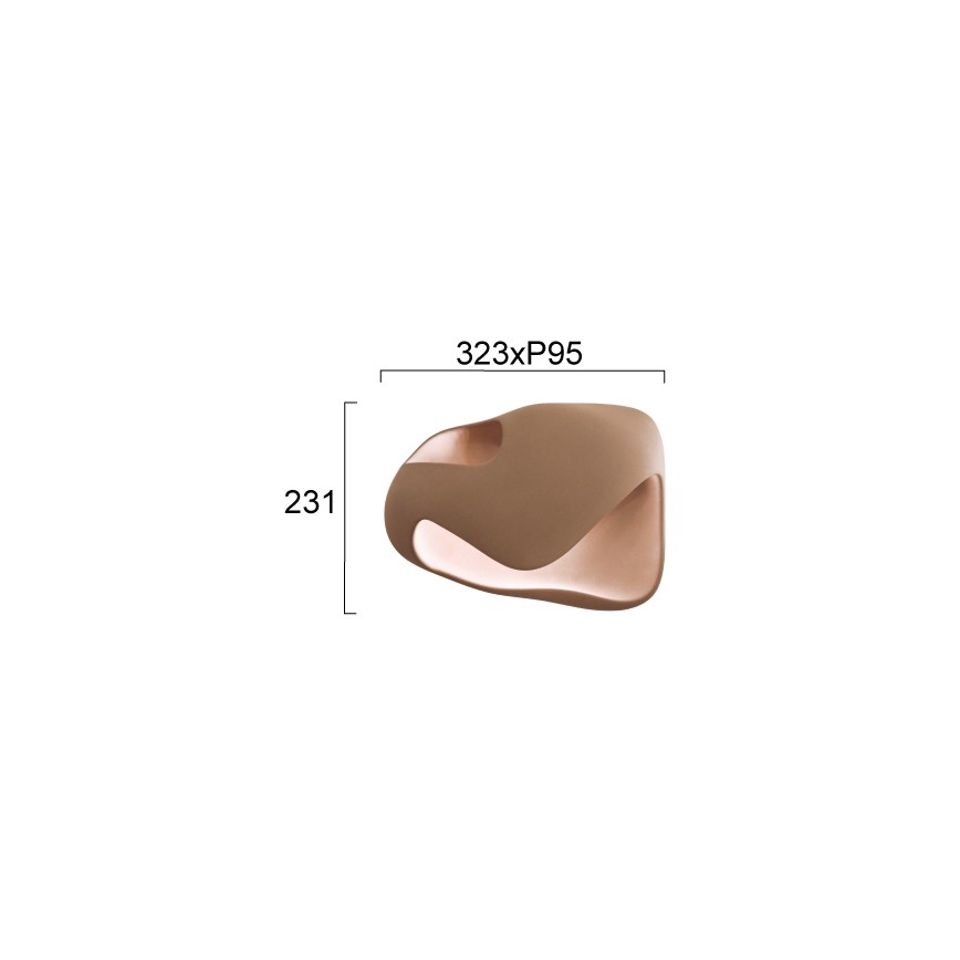 Aplique de parede DEBBY 1xG9/8W/230V castanho