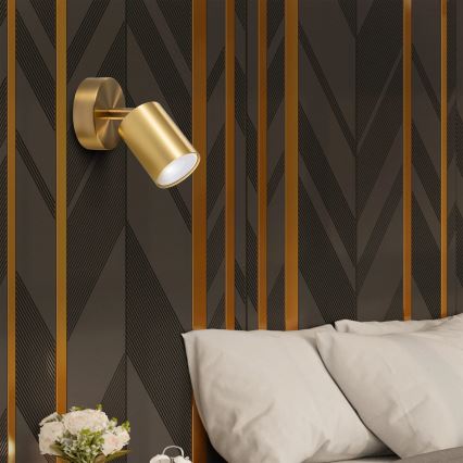 Aplique de parede direcionável GOLDIE 1xGU10/10W/230V dourado