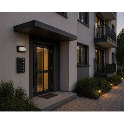 Aplique de parede exterior ARAGO 1xE27/60W/230V IP54, preto