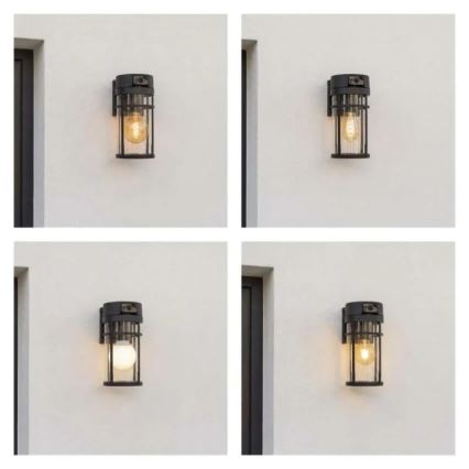 Aplique de parede exterior com câmara GOSMART 1xE27/15W/230V Wi-Fi IP44
