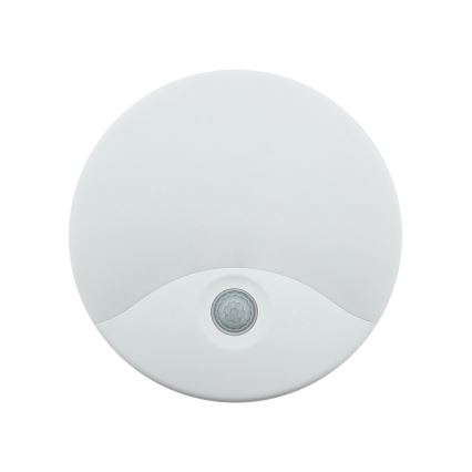 Aplique de parede exterior com LED e sensor de movimento, 18W/230V, IP44, branco