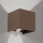 Aplique de parede exterior com sensor de movimento e de crepúsculo CUBE-S LED/13W/230V IP54 castanho