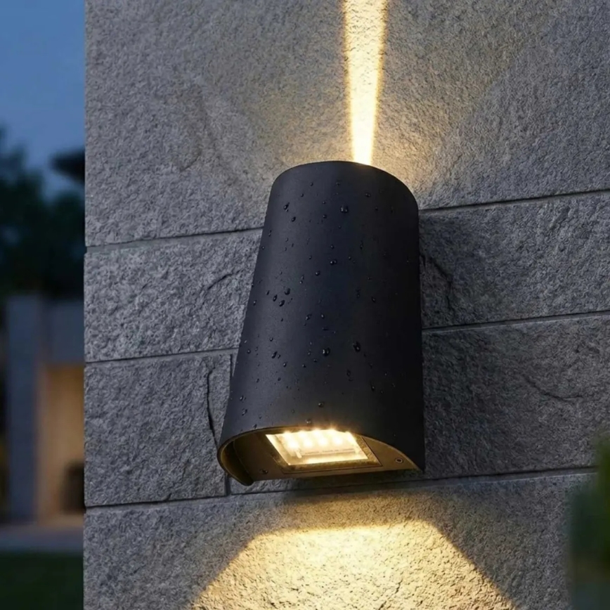Aplique de parede exterior LED/11W/230V IP65 preto