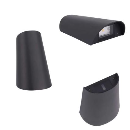 Aplique de parede exterior LED/11W/230V IP65 preto