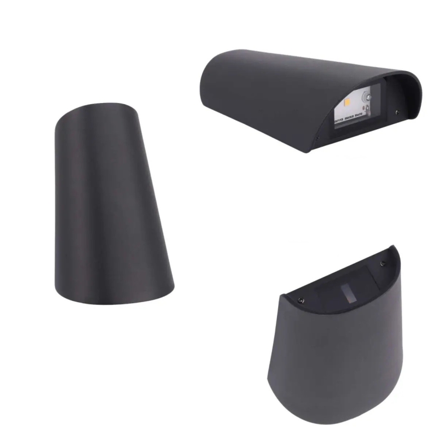 Aplique de parede exterior LED/11W/230V IP65 preto