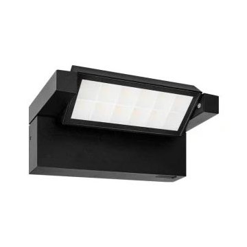 Aplique de parede exterior LED/20W/230V 3000/4000/6500K IP54 preto