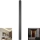 Aplique de parede exterior LED/23W/230V 3000K IP65 141 cm antracite