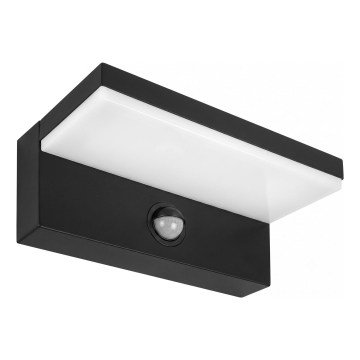 Aplique de parede exterior LED com sensor de movimento NOLA LED/12W/230V IP65 preto