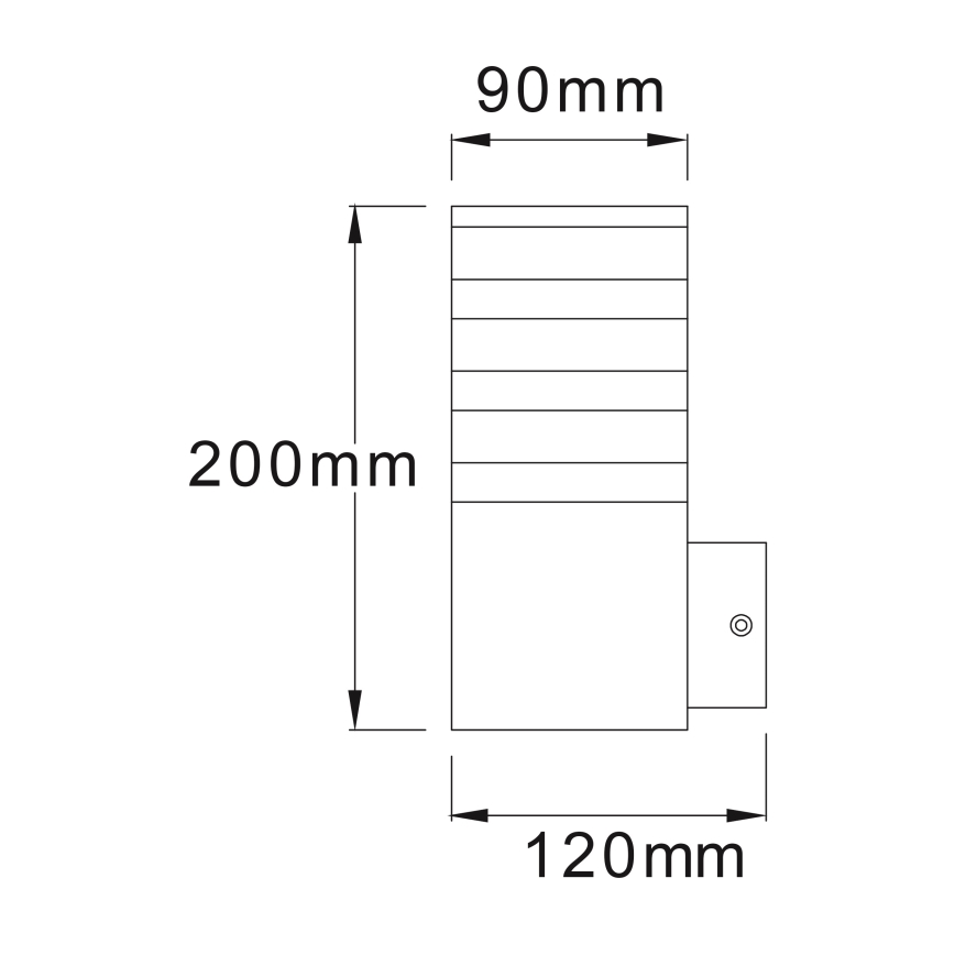 Aplique de parede exterior LED RGBW dimerizável TEKSAS 1xE27/9W/230V 2700-6500K Wi-Fi IP44 antracite