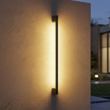Aplique de parede exterior LED YALTE LED/12W/230V 3000/4000/6500K 123 cm IP54 preto