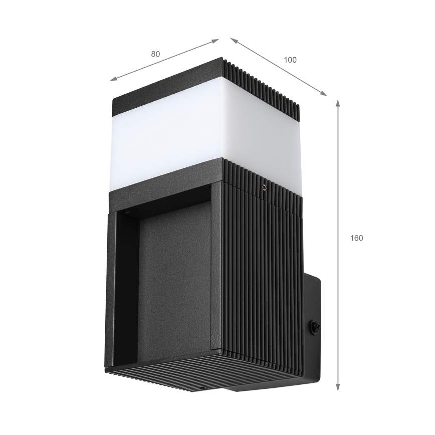 Aplique de parede exterior VESPER 1xG9/5W/230V IP44 preto