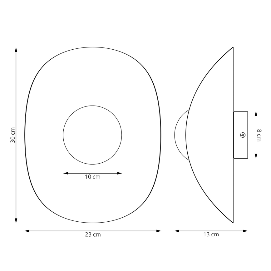 Aplique de parede FIERO 1xG9/8W/230V bege