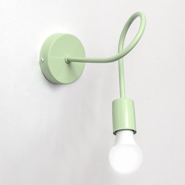 Aplique de parede flexível OXFORD 1xE27/15W/230V verde