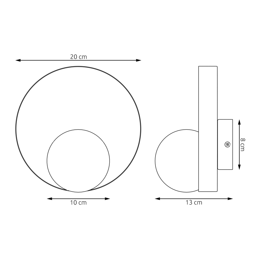 Aplique de parede KIDO 1xG9/8W/230V bege
