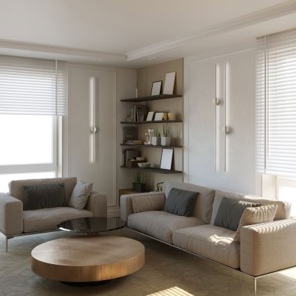 Aplique de parede LANA LED/12W/230V 4000K bege