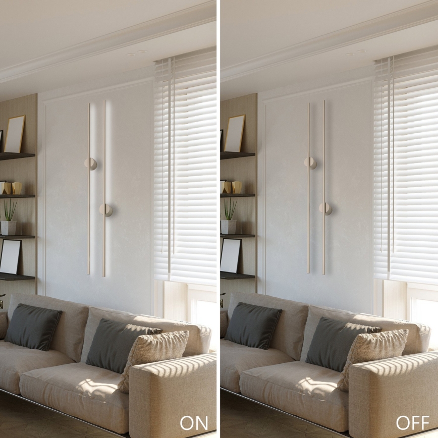 Aplique de parede LANA LED/12W/230V 4000K bege