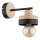 Aplique de parede LARSO 1xE27/15W/230V preto/bege