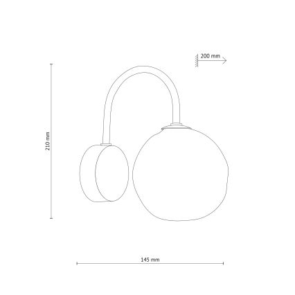 Aplique de parede LAVA 1xG9/8W/230V bronze/bege fumê
