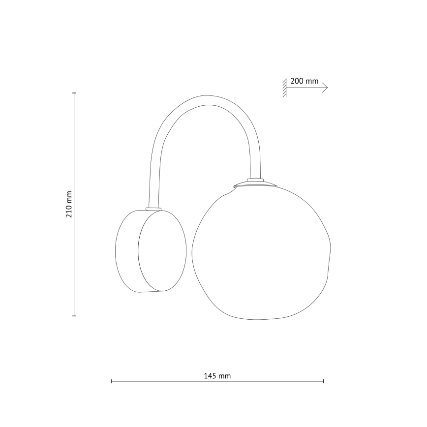 Aplique de parede LAVA 1xG9/8W/230V bronze/bege fumê